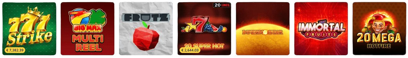 Slots menos anunciados